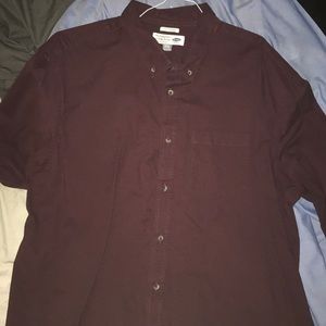 Burgundy Old Navy “The Oxford” Shirt button down